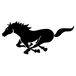 Running Horse Free Vector