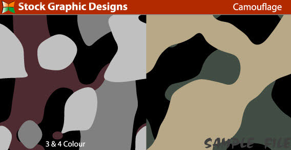 Sample file from seamless camouflage pattern