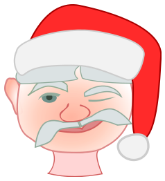 Santa winking