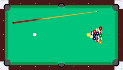 Scheibej Pool Table Cue Balls clip art