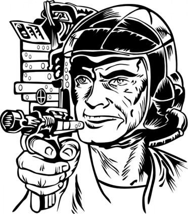 Science Fiction Illustration clip art