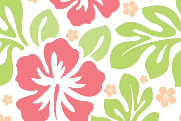 Seamless Aloha Vector Pattern