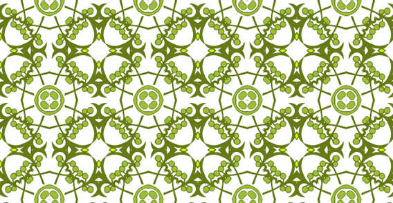 Seamless floral green wallpaper