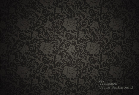 Seamless Wallpaper Pattern Black