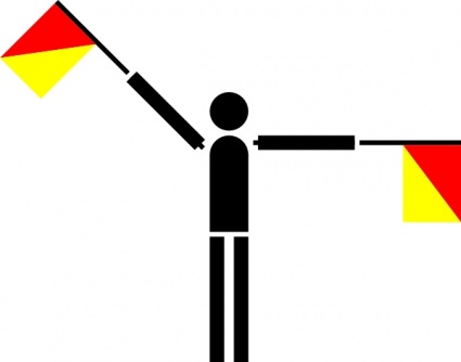 Semaphore Yankee clip art