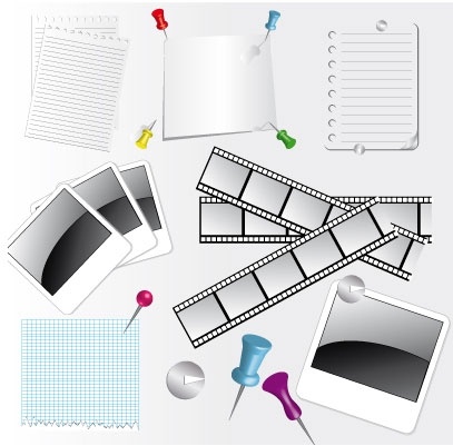 Set of paper accessories