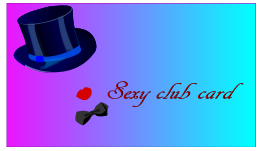 Sexy Club Card