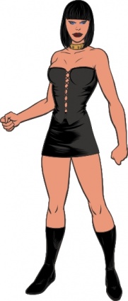 Sexy Super Woman clip art