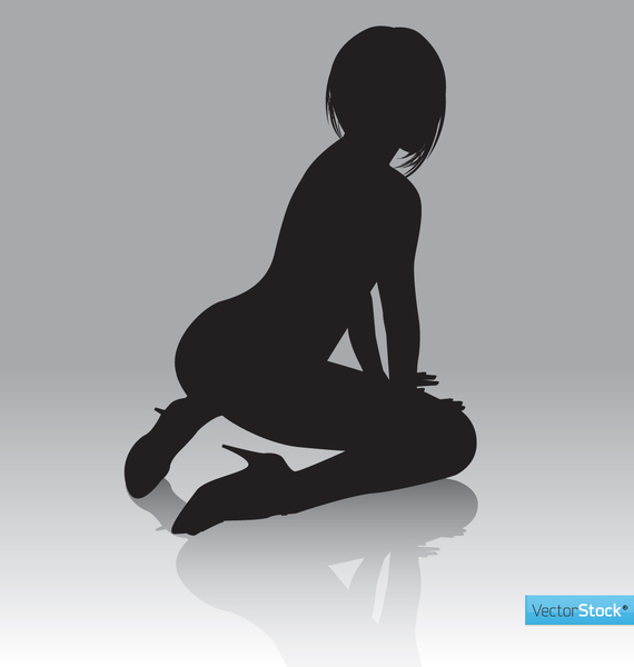 Sexy Vector Stock Silhouette