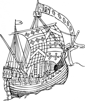 Ship From The Mid Th Century clip art