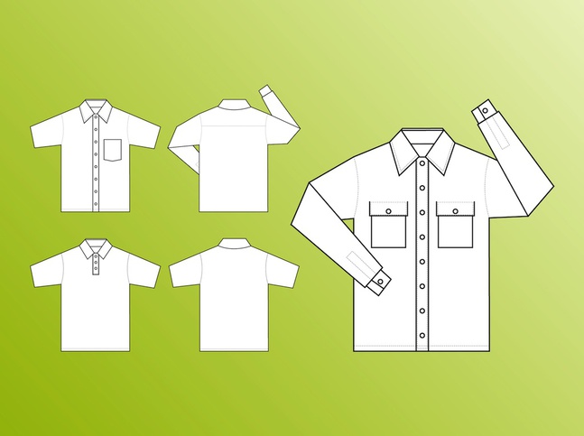 Shirt Templates Vector