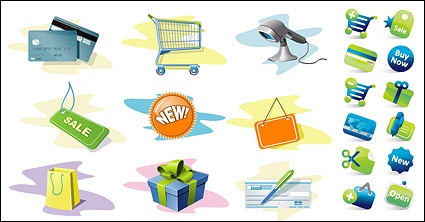 Shoping icon set