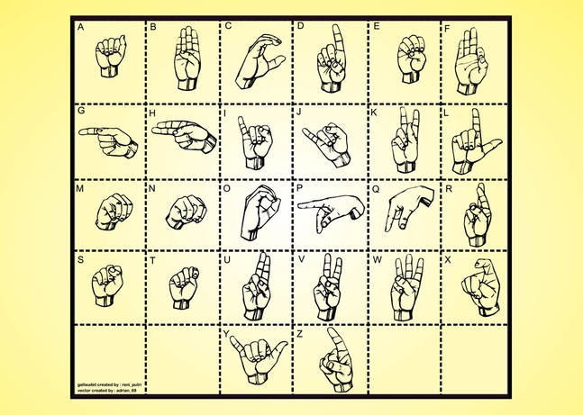 Sign Language Vector