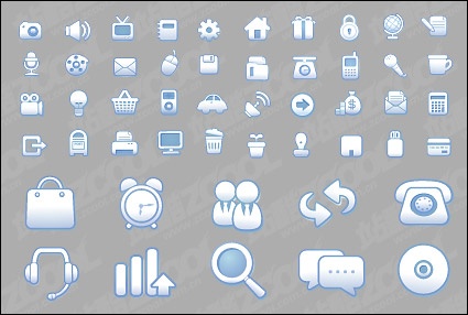 Simple and practical web design icon vector material