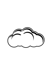 Simple Cloud Black & White