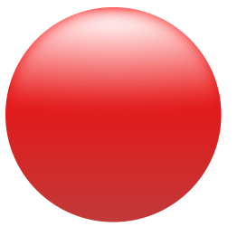 Simple Glossy Circle Button Red