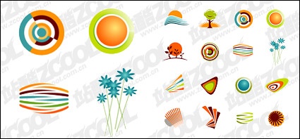 Simple icon Cartoon vector material