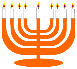 Simple Menorah For Hanukkah