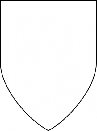 Simple Shield clip art