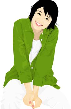 Sit girl position vector 23