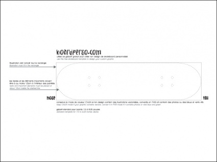 Skateboard Template by Boardperso.com