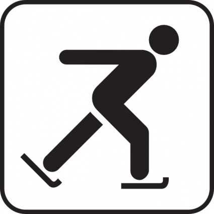 Skating On Ice clip art