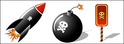 Skulls missile bomb elements