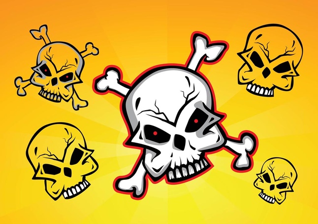 Skulls Vector Clip Art