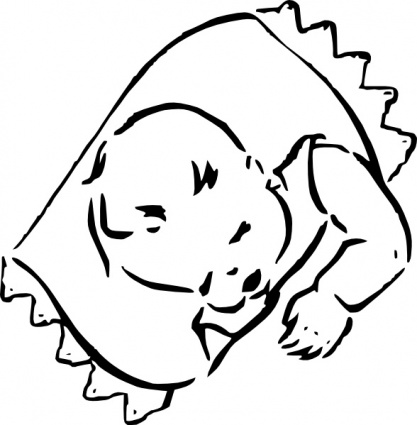 Sleeping Baby clip art