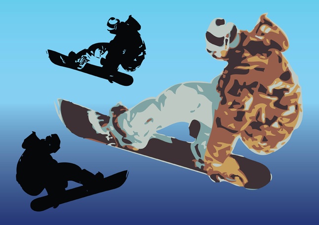 Snowboard Vector Art