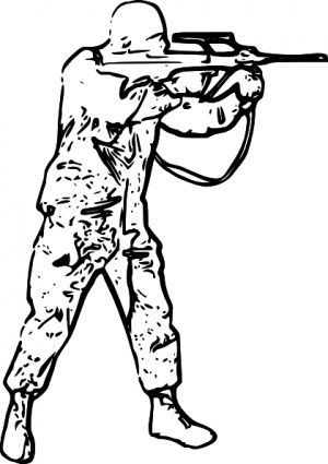 Soldier Silhouette clip art