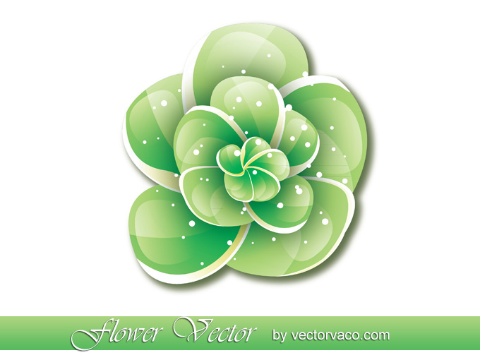 Sparkling Flower Vector