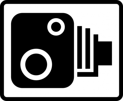 Speed Camera Sign clip art