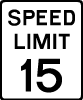 Speed Limit 15