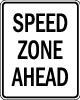 Speed Zone Ahead