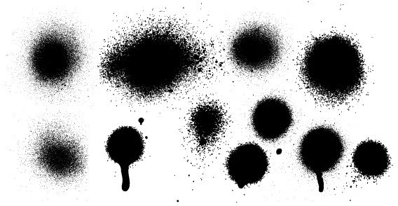 Spray splatter free vector