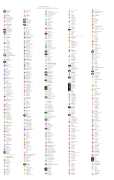 Standard Color List