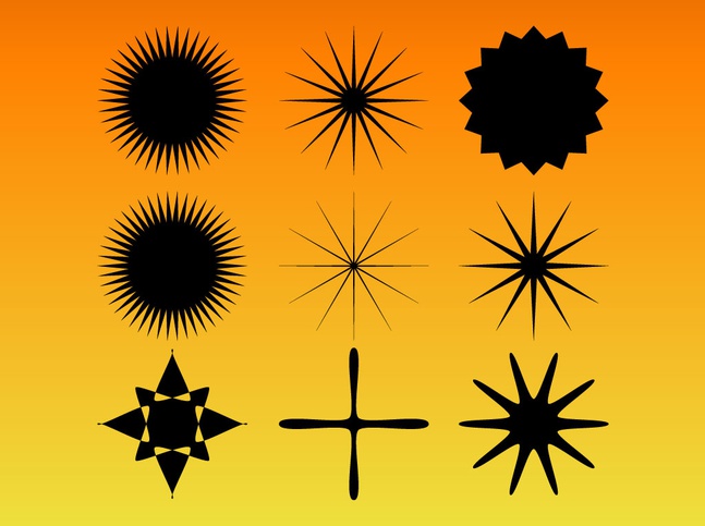 Star Burst Vector Set