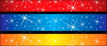 Stars sparkling vector background material