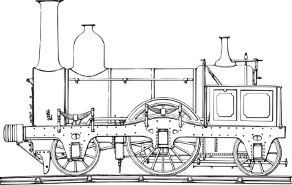 Steam Train Engine clip art