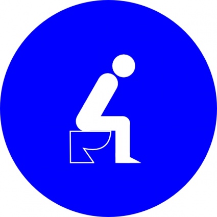 Stefann Sitting On Toilet clip art