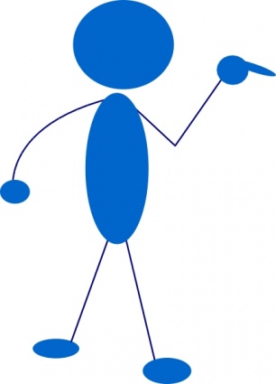 Stickman Point clip art