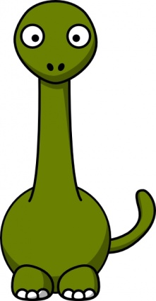 Studiofibonacci Cartoon Brontosaurus clip art