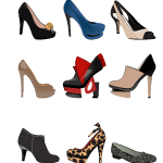 Stylish Women Shoes Vector