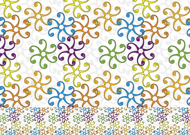 Stylized Flower Pattern