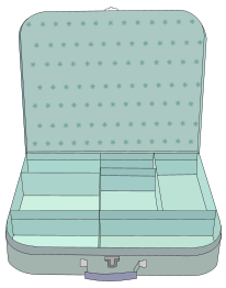 Suitcase With Compartment