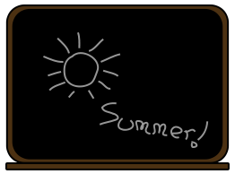 Summer school blackboard