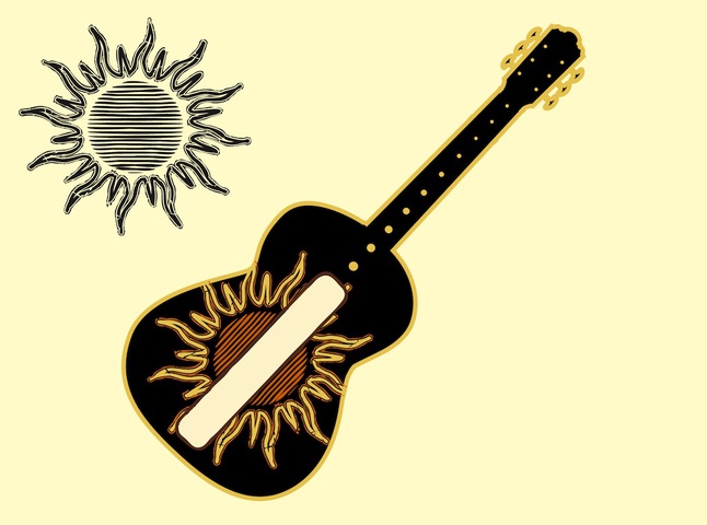 Sun And Music Vector