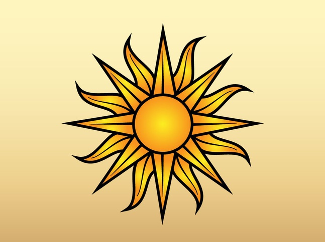 Sun Vector Graphic