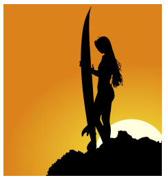 Surfer Silhouette